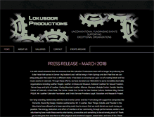 Tablet Screenshot of lokusdorproductions.com